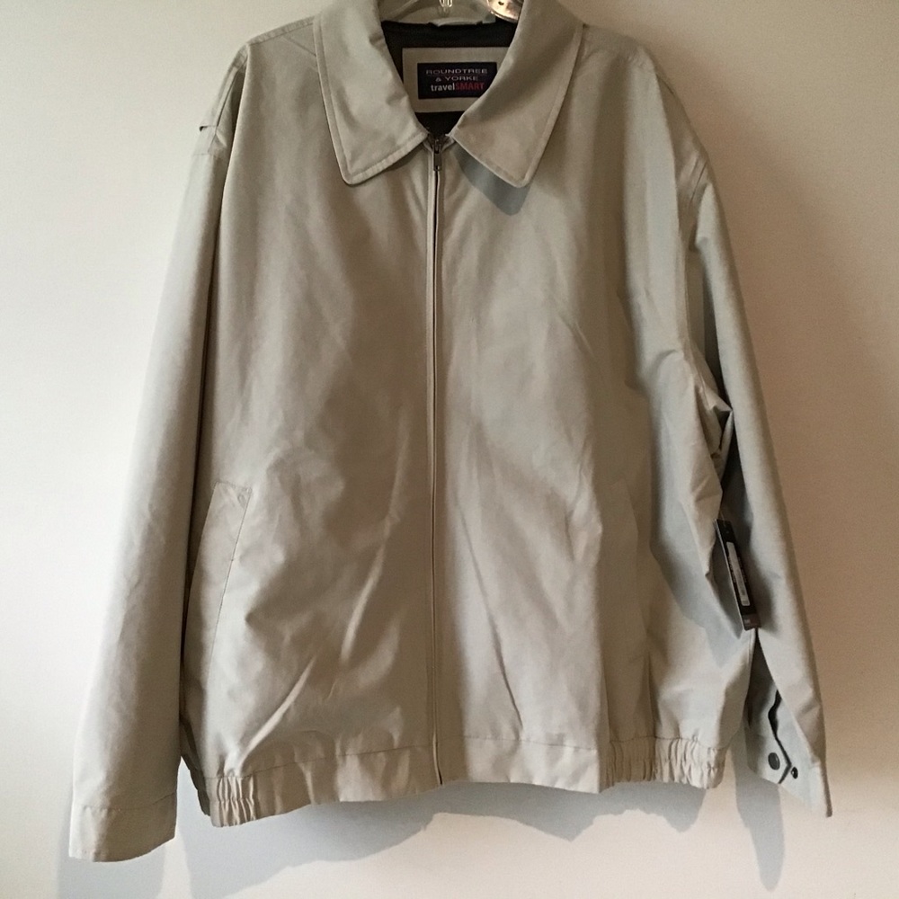 Roundtree & Yorke Jacket 3XB Beige Travel Smart NWT $119